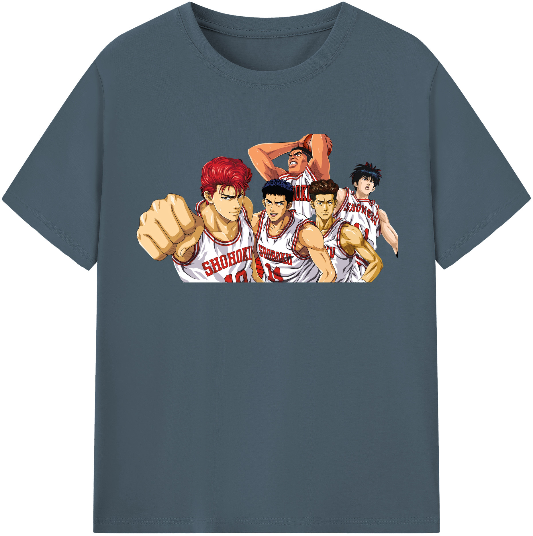 （画像用） SLAM DUNK／スラムダンク 綿100％半袖Tシャツ（フロントプリント）